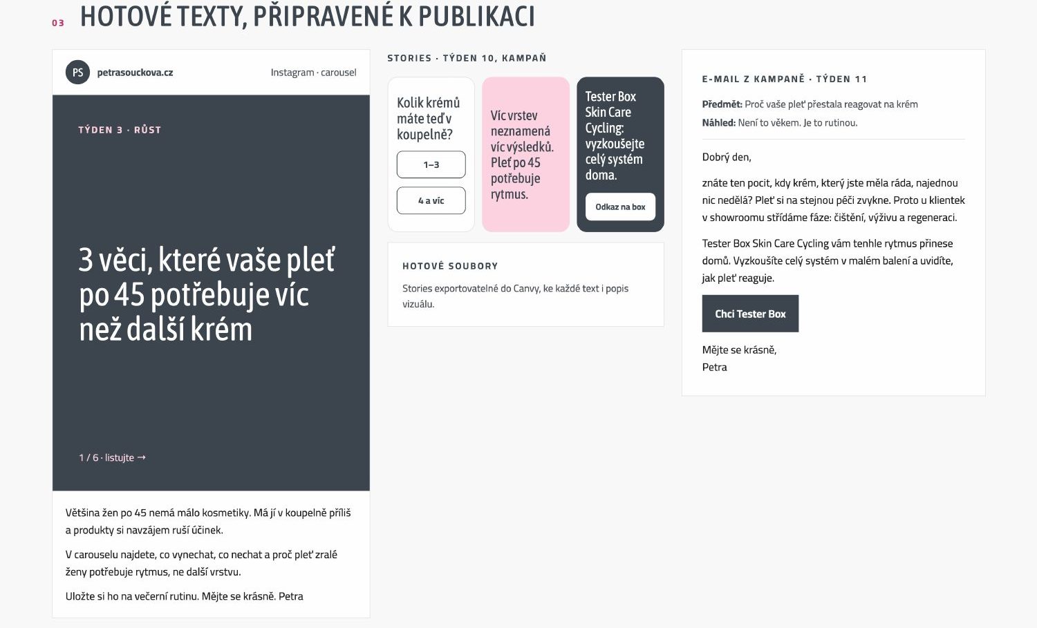 E-shop s kosmetikou – hotové texty